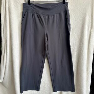 Stylus Gray Wide Leg Lounge Pants Size XL Elastic Waist Sweatpants EUC